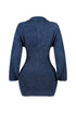 Natasha Mineral Washed Corset Mini Dress